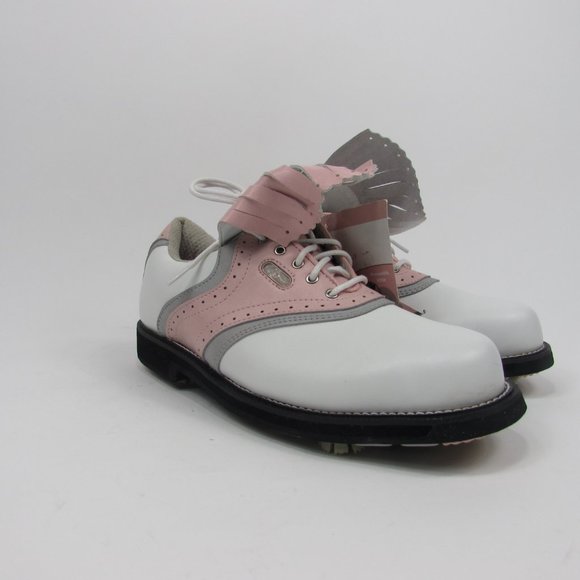 Top Flite Soft Spike Golf Shoes Women's Sz7.5 Pink & White - Picture 4 of 13